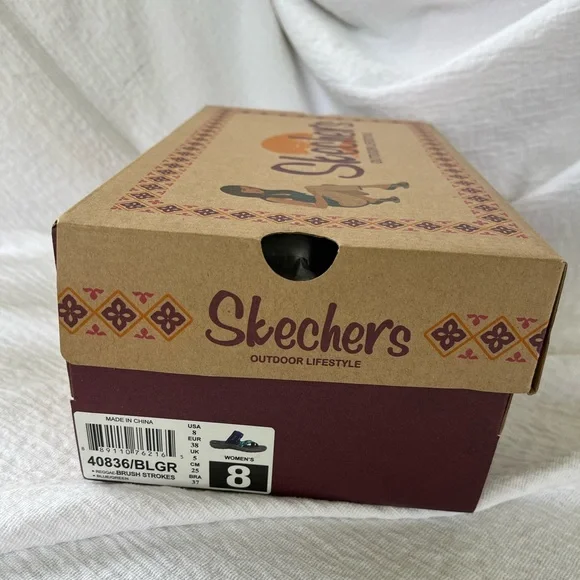 Skechers Reggae Brush Stroke Sandals Size 8 - Picture 11 of 11